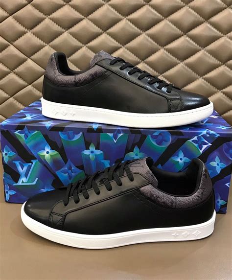 louis vuitton men's brown sneakers|men's black Louis Vuitton trainers.